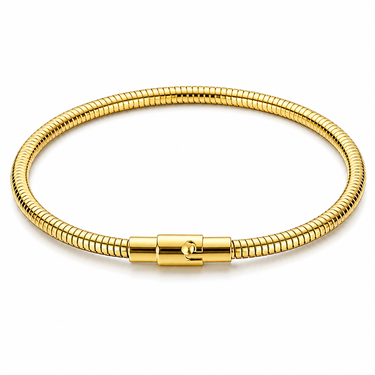 Gold Snake Chain Bracelet for Women Minimalist Stainless Steel Bracelet