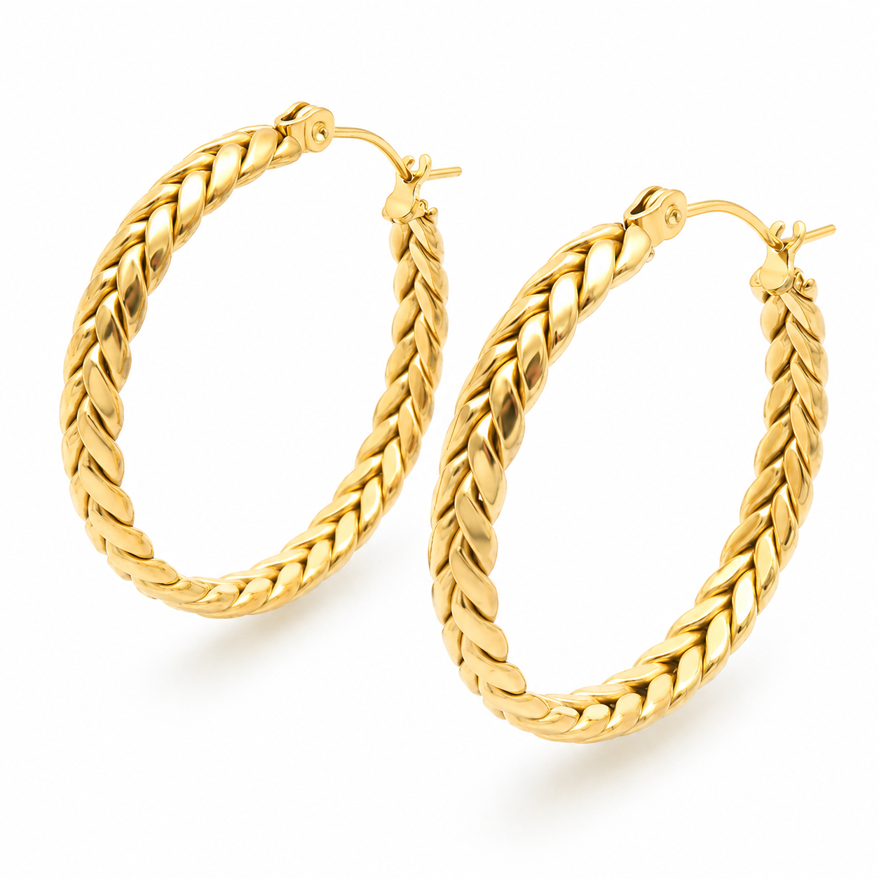 Braided Hoop Earrings