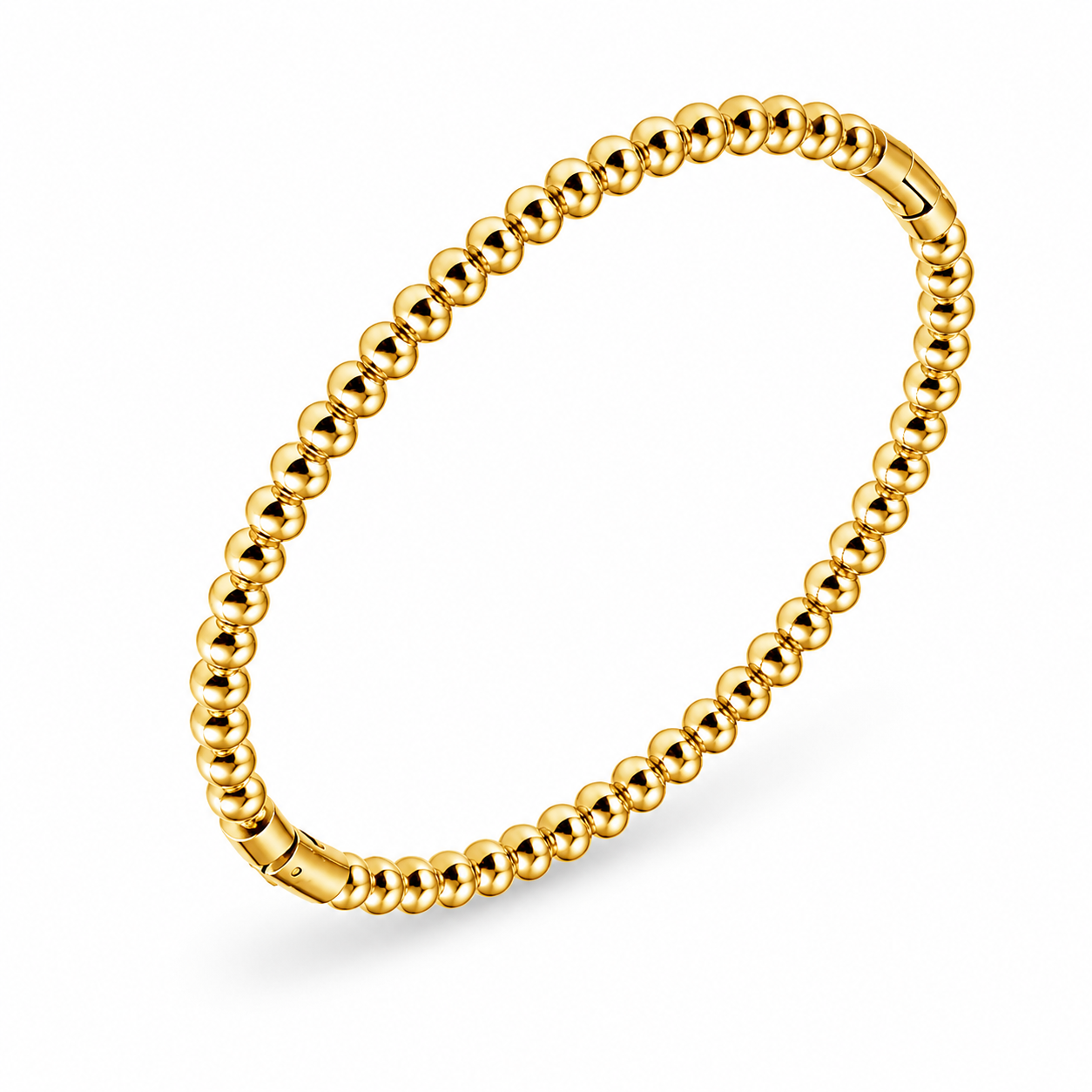 Beaded Bangles Stainless Steel