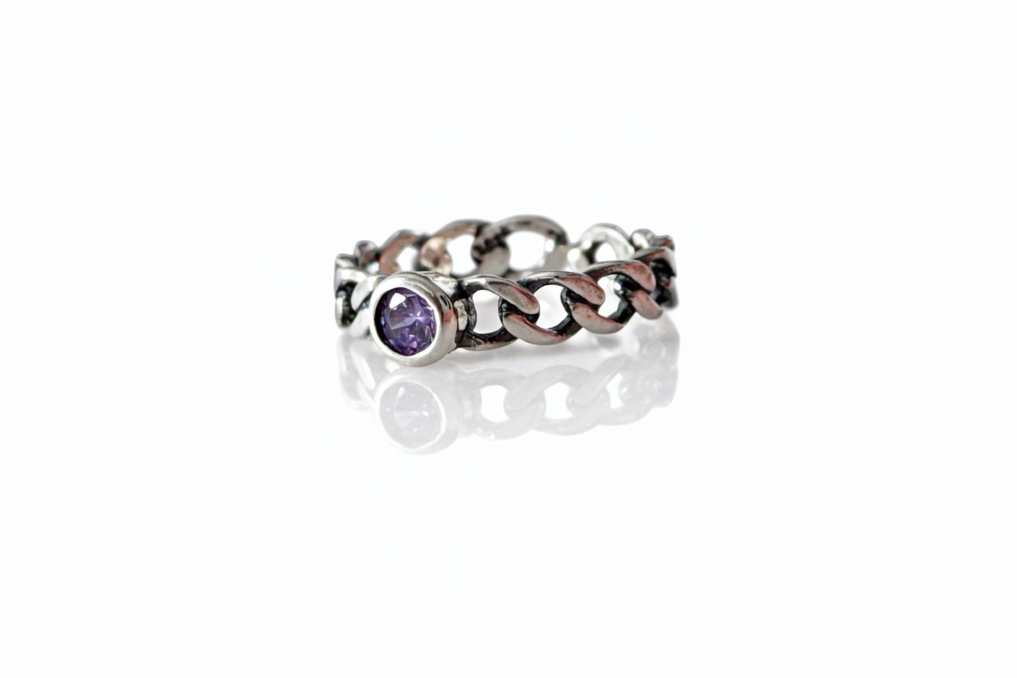 Purple Diamond Inspire 925 Sterling Silver Ajustable