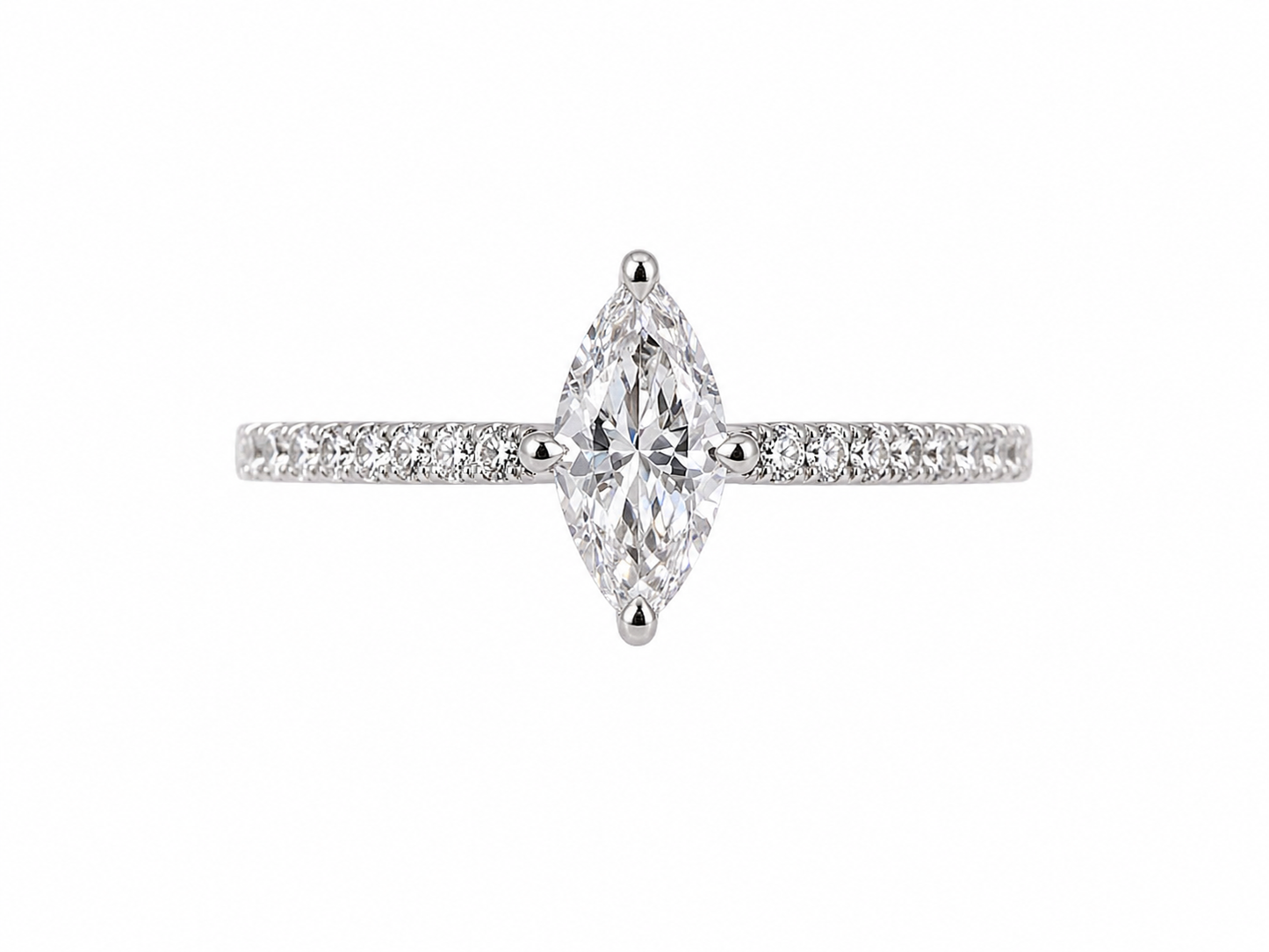 925 Silver Band Is Accented With Pavé Set Stones