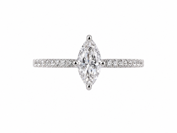 925 Silver Band Is Accented With Pavé Set Stones