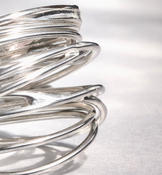 (1/1) Interwoven Silver Statement Ring 925 Sterling Silver