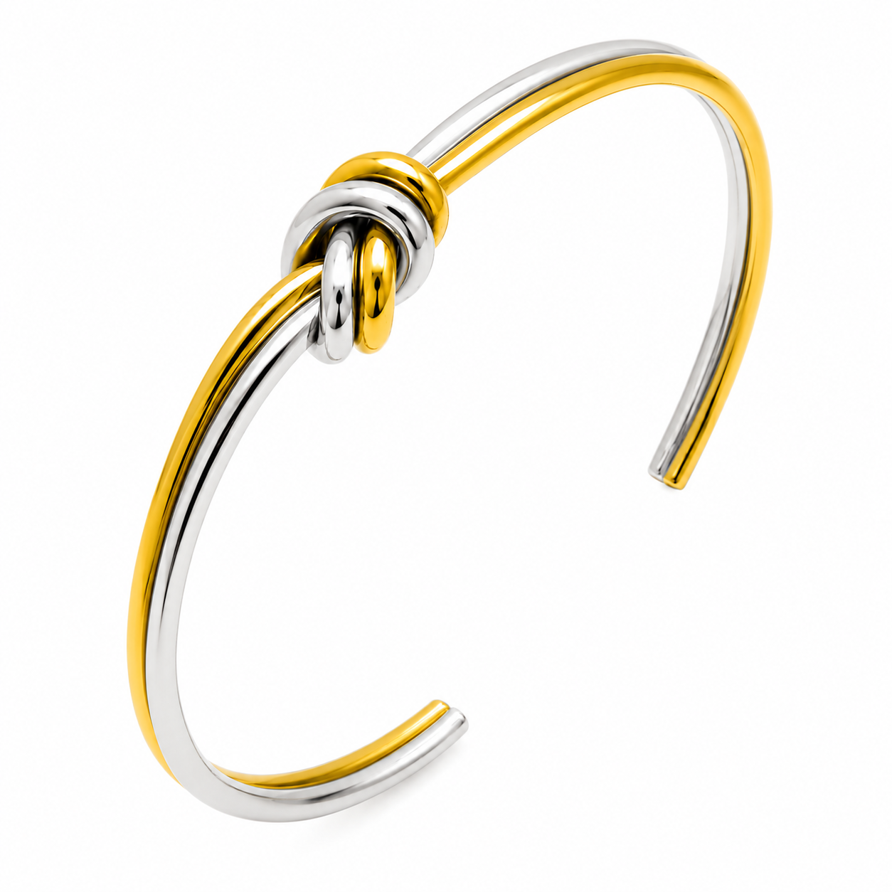 Two Tone Knot Bangle