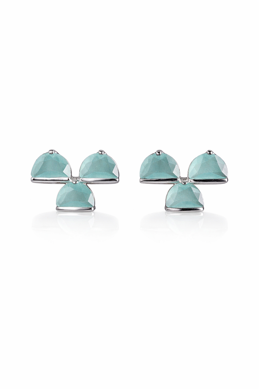 Sky Blossom Stud Earrings 925 Silver